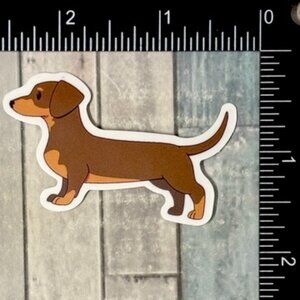 🌀10/$10🌀 Cute Dachshund Puppy Dog Reusable Waterproof Vinyl Sticker Decal